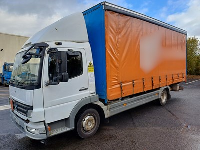 Lot 127 - 2010 Mercedes Atego Curtain-sided Lorry BlueTec 5