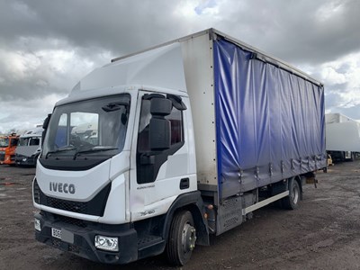 Lot 29 - 2018 (68 Plate) Iveco 75E160 Curtainsider Euro 6