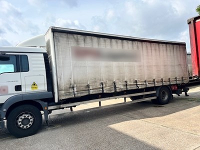 Lot 19 - 2017 (66 plate) MAN TGM 18.250 Rigid Curtainside Lorry Euro 6