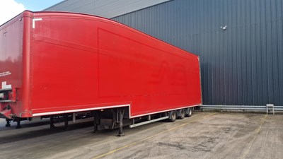 Lot 24 - 2014 Cartwright Box Double Lift Deck Trailer