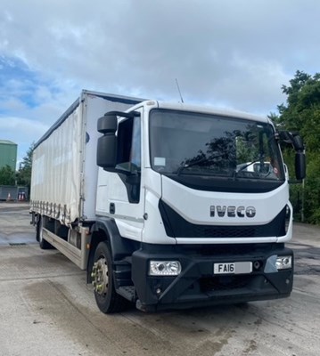 Lot 4 - 2016 Iveco Eurocargo 180E25P S-A Rigid Curtainside Euro 6